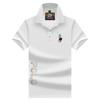 Camisa Polo de Verano para Hombre con Colores Contrastantes, Cuello Polo Bordado, Mangas Cortas, Algodón Piqué Transpirable, Camiseta Casual de Color Sólido