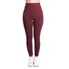 Seda de Leche Europeo y Americano Comercio Exterior Nuevo Color Sólido Ajustados Pantalones de Yoga Amazon Más Vendidos Leggings Elásticos de Cintura Alta para Mujer