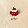 Broche pequeno de Natal, distintivo de metal japonês fofo, desenho animado, casal, alfinete, bolsa personalizada, roupas, decorações para homens e mulheres