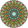 Posavasos Absorbentes de Cerámica con Popular Patrón de Mandala de Amazon, Redondos 6 Manteles Individuales Aislantes con Patrón Europeo a Juego