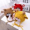 Gorro tejido para niños Little Cow invierno Nuevo gorro para bebé protección para las orejas cálido sombrero de lana gorro para niños lote C0170