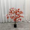 Bonsái de arce artificial planta grande Arce rojo interior patio decoración suave planta de paisaje decoración árbol venta al por mayor