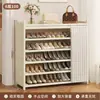 Sapateira para Entrada de Casa, Armário de Sapatos Interno Elegante Simples de Múltiplas Camadas, À Prova de Poeira, Casa de Aluguel, Novo Modelo Quente 2025