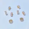 Retenção de Cor Forte 14K Diamante Total Espaçador Princesa Artesanal DIY Acessórios de Cristal Pulseira Pulseira Acessórios de Colar
