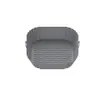 Bestseller transfronterizo, bandeja de silicona para hornear en freidora de aire, resistente a altas temperaturas, plegable, fácil de limpiar, tapete redondo de silicona para hornear