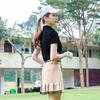 TTYGJ ropa de golf verano mujer camiseta manga corta golf mujer deportes slim transpirable top
