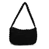 Bolsa de Feijão Textura Macia Grande Capacidade Bolsa de Ombro Feminina para o Trabalho Casual Bolsa Nuvem Acolchoada Nova Bolsa Plissada Japonesa e Coreana