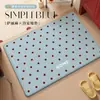 Alfombrilla de Piso para Baño Entrada de Inodoro Almohadilla para Pies Absorbente de Agua Lino Alfombrilla Antideslizante Lavabo de Inodoro Alfombra para el Hogar Baño