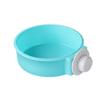 Bebedero para mascotas y comedero de doble propósito para gatos y perros, antivuelco, comedero para gatos, nido fijo, colgante para jaula, cuenco para perros de acero inoxidable