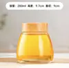 Botella Nido de Pájaro de Vidrio Transparente Engrosado Botella para Miel con Tapa Tarro de Miel Tarro para Guardar Pepinillos Tarro Sellado Botella Medicinal