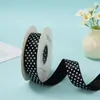 Dia das Crianças Cinto de Poliéster com Bolinhas Finas de 2,5cm Acessórios de Cabelo DIY Feitos à Mão Laço Presente Material para Acessórios de Roupa