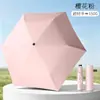 Paraguas de Bolsillo Ultra Ligero y Ultra Delgado Hecho a Medida Transfronterizo con Recubrimiento Negro para Protección Solar, Paraguas Compacto y Portátil para el Sol, Doble Uso para Sol y Lluvia
