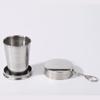 Taza de vino portátil de acero inoxidable para viajes al aire libre, taza de agua retráctil portátil, taza de agua plegable, taza de vino, tamaño grande, mediano y pequeño
