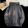 Comercio exterior Europa y Estados Unidos moda de temporada de aguas termales y otoño 360g pesado compuesto color sólido sudadera con capucha camiseta básica en stock
