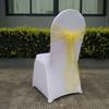 Processamento de decoração de laço de organza para encosto de cadeira de casamento personalizado hotel banquete tule Fita laço para encosto de cadeira