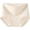 Ropa Interior de Algodón Puro para Mujer 10A Tipo de Entrepierna Antibacteriana a Jacquard Ajustado a la Cadera Estrella y Luna Cintura Alta Tallas Grandes Calzoncillos tipo Boxer Rojos para Mujer