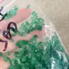 Pendientes de Aro Ovalados para Manualidades con Incrustaciones de Ágata, Base Plana, Anillo Natural Verde Sin Agujero, Colgante Jinhua