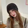 2026 Nuevo Gorro Holgado Estilo Americano con Estampado de Leopardo para Mujer, Gorro Perezoso de Primavera y Otoño, Gorro Versátil Transpirable para Clima Frío