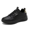 Sapatos femininos de couro primavera e outono, novos sapatos de cozinha, sapatos de trabalho, pretos, impermeáveis, antiderrapantes, esportivos casuais femininos