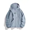 Ropa Ligera de Protección Solar para Exteriores Estilo Montaña para Hombres y Mujeres, Ropa de Protección Solar de Seda de Hielo, Impermeable, Transpirable, Chaqueta Anti-UV, Cortavientos para la Piel