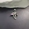 Joias Artesanais DIY Personalizadas de Alto Padrão para Comércio Exterior Transfronteiriço Acessórios de Pingente Micro-Incustados de Zircônia de Cobre Colar de Trevo de Quatro Folhas