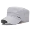 Nuevo sombrero para hombre para primavera y verano, sombrero para protección solar al aire libre, sombrero de copa plana de secado rápido para mediana edad y personas mayores, sombrero de sol elegante y transpirable