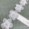 Organza estéreo encaje de doble capa encaje bordado a mano diy ropa cortina accesorios accesorios para vestido de novia infantil