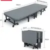 Cama individual, portátil, cama simple, perfecta para siestas, cama de siesta para la oficina de la persona perezosa, cama de hospital, cama plegable