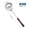 Conjunto de Utensílios de Cozinha Personalizado 304 Aço Inoxidável com Cabo de Madeira Espátula para Fritar em Wok Colher de Sopa Espátula Escorredor Conjunto de Cozinha Doméstica Jacarandá