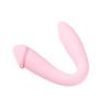 Comercio exterior vibrador de silicona femenino lesbiano vibrador de pene de doble cabeza diversión de marido y mujer masturbación barra AV venta al por mayor