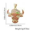 Joyería Transfronteriza Colgante Dominante de Cabeza de Toro Incrustada de Diamantes Personalizado de Moda Hip-Hop para Hombres y Mujeres Cabeza de Toro Punk Cadena para Hombres