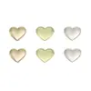 Accesorios de herrajes para equipaje, hebilla de bolso de joyería en forma de corazón, hebilla decorativa metálica de amor, hebilla de zapato en forma de corazón, hebilla de accesorios para ropa