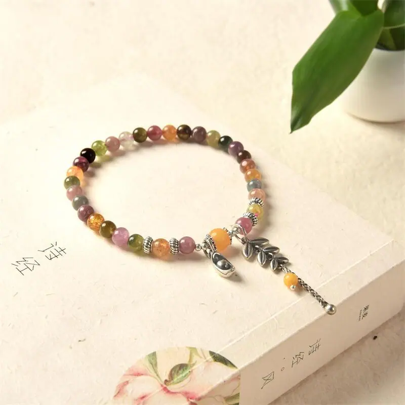 碧玺单圈麦穗手链