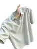 Camisa Polo de Lino de Manga Corta Estilo Old Money para Hombre, Camiseta Casual Delgada de Verano para Niños, Top de Algodón y Lino para Adolescentes, Moderno