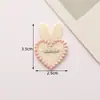 Roupas e Acessórios Patchs de Tecido DIY para Bonecas e Brinquedos, Orelhas Fofas Costuradas à Mão, Letras de Coração, Patches de Tecido Bordados