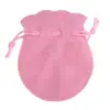 Nova bolsa cabaça veludo dupla face à prova de poeira bolsa de armazenamento bolsa de joias embalagem de anel brincos bolsa cabaça cinturão