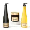 Conjunto Personalizado de Três Peças para Cuidados com os Cabelos com Melaleuca e Polygonum Multiflorum, Anticaspa, Anticoceira, Fragrância de Longa Duração, Gel de Banho, Shampoo, Personalização OEM