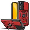 Para Xiaomi 11T Shun A Ventana Deslizante Funda para Teléfono Móvil Mi12X Anillo para Dedo Espejo Protector 12s Pro Cubierta Protectora Resistente a Caídas