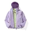 Kongshan Rain Chaqueta Impermeable Cortavientos Ligera Tres en Uno Ropa de Abrigo para Mujer Hombre Chaqueta Ligera de Montañismo