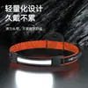 Nueva Linterna Frontal Mini Portátil COB Luz Suave 3 Baterías AAA Ligera para Exteriores para Senderismo y Pesca Nocturna