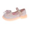 Zapatos de Princesa para Niñas para Primavera y Otoño, Zapatos Pequeños de Cuero con Suela Suave y Lentejuelas, Zapatos de una Sola Pieza con Estilo para Niñas, Adecuados para Actuaciones de Baile, Zapatos Infantiles