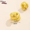 Colgante antiguo de oro estilo chino con cuenta de gota de aceite tridimensional, colgante con material para pulsera de cuentas DIY, collar, joyería