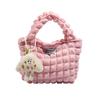 Nova bolsa de ombro plissada com bolhas de nuvem para deslocamento, bolsa simples de grande capacidade, estilo coreano, bolsa feminina para celular