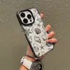 Funda de teléfono estilo playa de verano con conchas y estrellas de mar para iPhone 16 Pro Max, cubierta protectora de TPU anti-caídas con borde negro