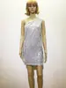 Boutique de Vestidos de Baile Vestido de Noche para Mujer Adulto Elástico Cadera Lentejuelas Hombro Inclinado Un Hombro Competición Vestido Único