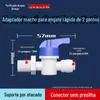 Conector purificador de água conversão 4 pontos cotovelo 3 pontos passagem reta 2 pontos válvula de esfera de conexão rápida conexões para tubo dispensador de água com rosca interna e externa