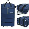 Maleta de cabina de aviación de gran capacidad 158, bolsa de viaje con ruedas universales plegable, bolsa de equipaje para estudiar en el extranjero, bolsa de equipaje para avión, bolsa de mudanza