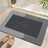 Alfombrilla de baño de Diatomeas con Patrón de Letras Minimalista, Absorbente de Agua, Secado Rápido, Antideslizante, Resistente al Desgaste, Resistente a la Suciedad, Alfombrilla para Suelo del Hogar