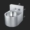 [Personalizado] Lavabo de Acero Inoxidable 304 Montado en Pared para Comercio Exterior, Lavabo de Prisión Antivandalismo
