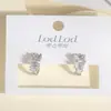 Pendientes de Flor de Perla Estilo Casual para Mujer Diseño Original Galvanizado Ecológico Aguja de Plata S925 Tienda Compra al por Mayor Accesorios